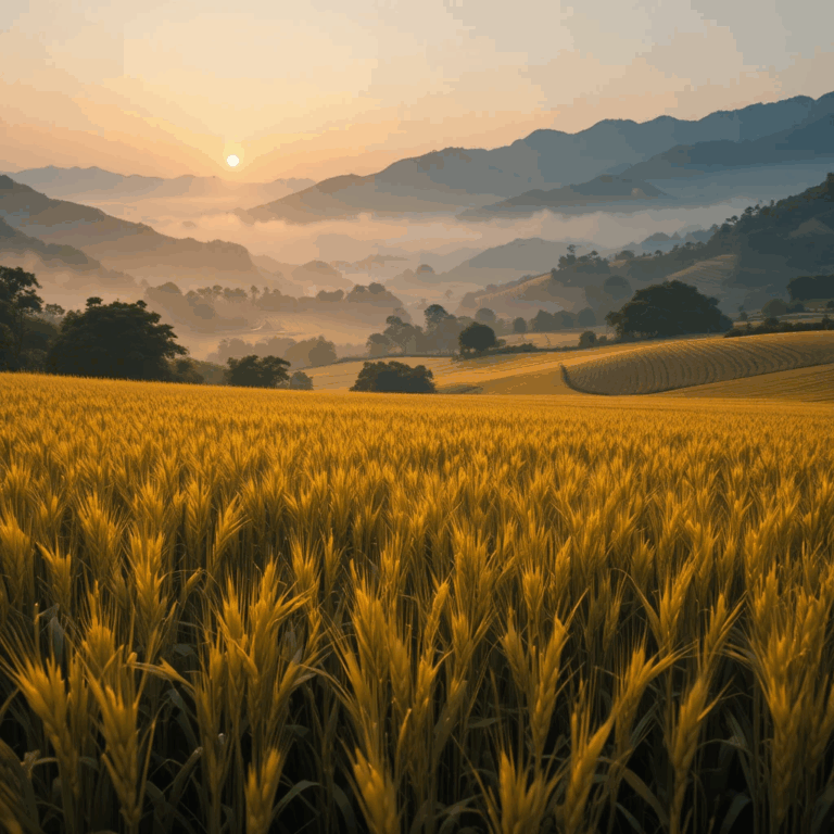 A journey of golden harvest.